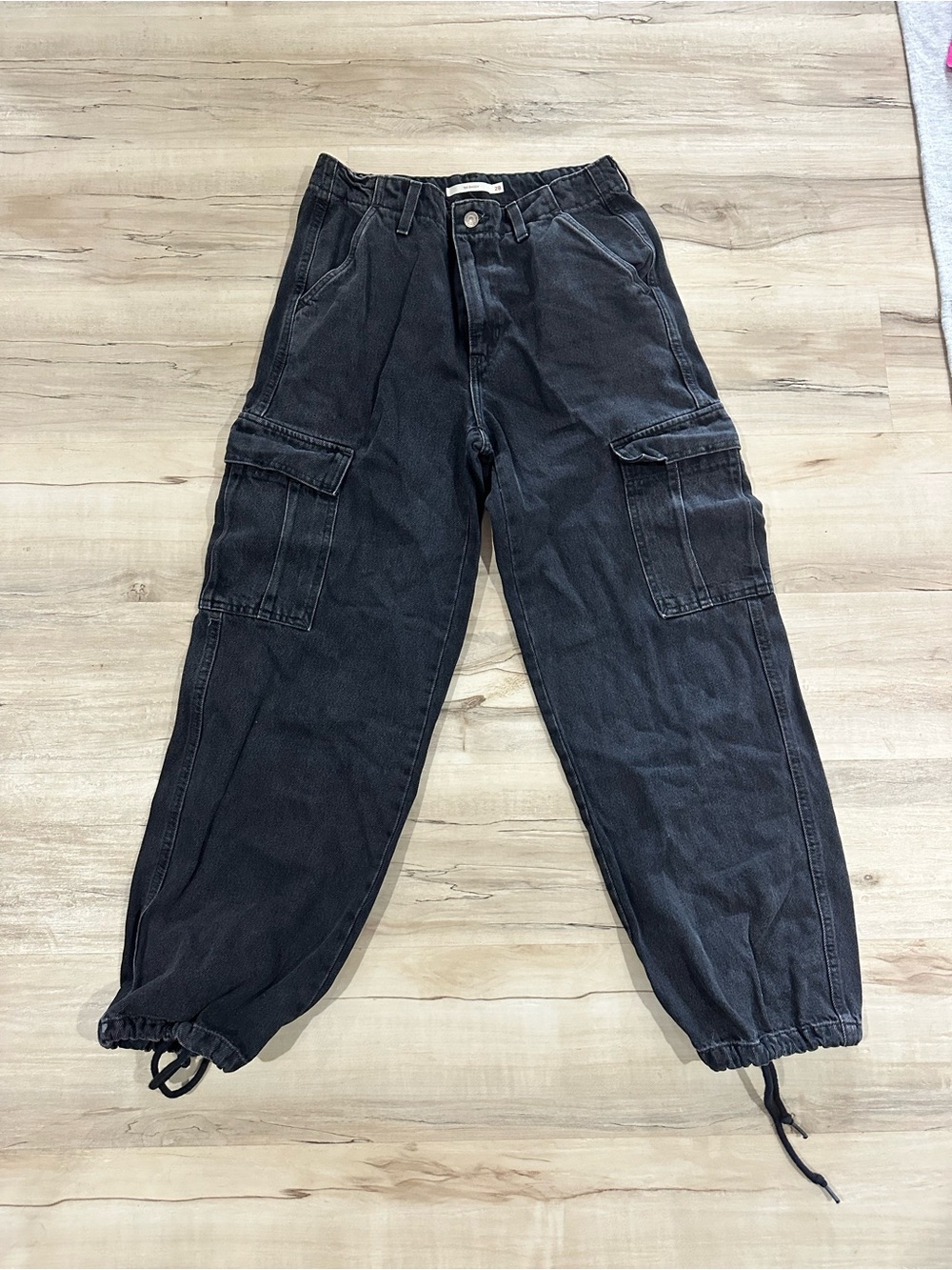 Levi's Black Cargo Jogger Jeans '94 Baggy
